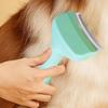 Pet Hair Dematting Brush for Dogs Cats Undercoat Rakes Detangling Shedding Tools for Pet Kitten Puppy Massaging Styling
