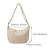 Large Capacity Corduroy Shoulder Bag Cotton Cloth Handbag Handbag with Coin Purse Korean Style Tote Bag Solid Color Shoulder Bag