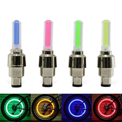 2PCS Bicycle Lights Motion Sensor LED Lights with Batteries for Road MTB Mountain Bike Tyre Tire Valve Bicycle Accessories
