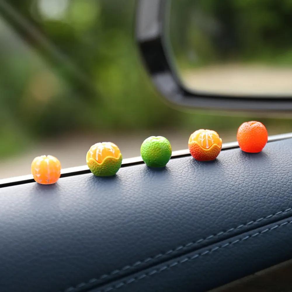 Car Ornament Pendant Cute Sugar Orange Auto Center Console Decoration Car Rearview Mirror Decorations Fun Car Interior Accessory