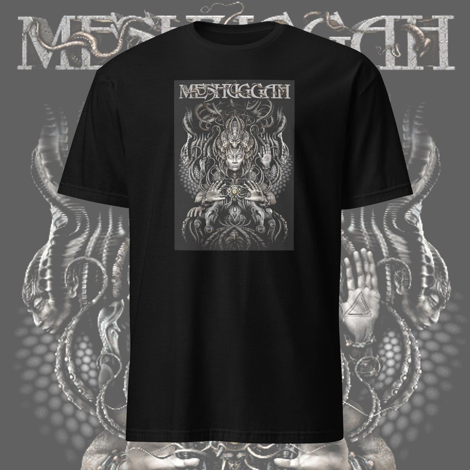 Meshuggah T shirt Djent Clothing Metal Streetwear L