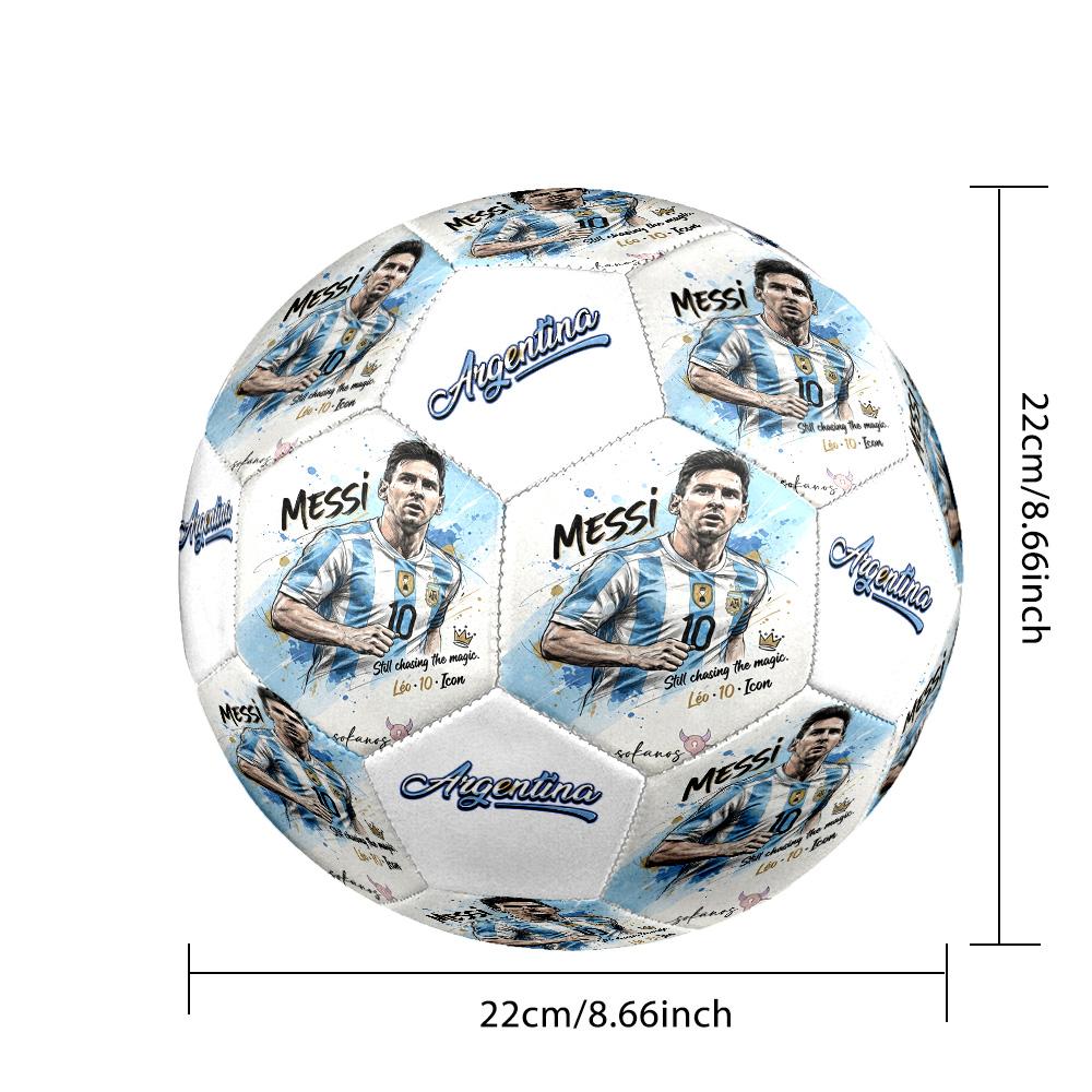 Messi 10 Number Leo Messi Soccer Legend Soccer Ball Size 5 Football Machinestitched Indooroutdoor Universal Football Perfect Gift For Sports Enthusias