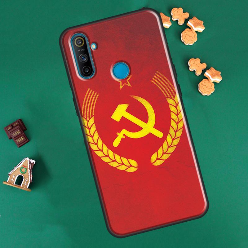 USSR Flag Soviet Union For OnePlus 9R 8T Nord2 9 10 Pro Case For OPPO Realme 9i 8i 8 Pro GT Neo 2 GT Master Cover