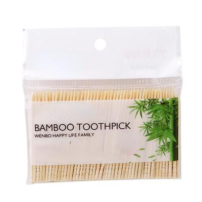 200 Pieces/bag of Wooden Tandenstokers Dental Natural Bamboo Toothpicks for Household Toothpick Tools.