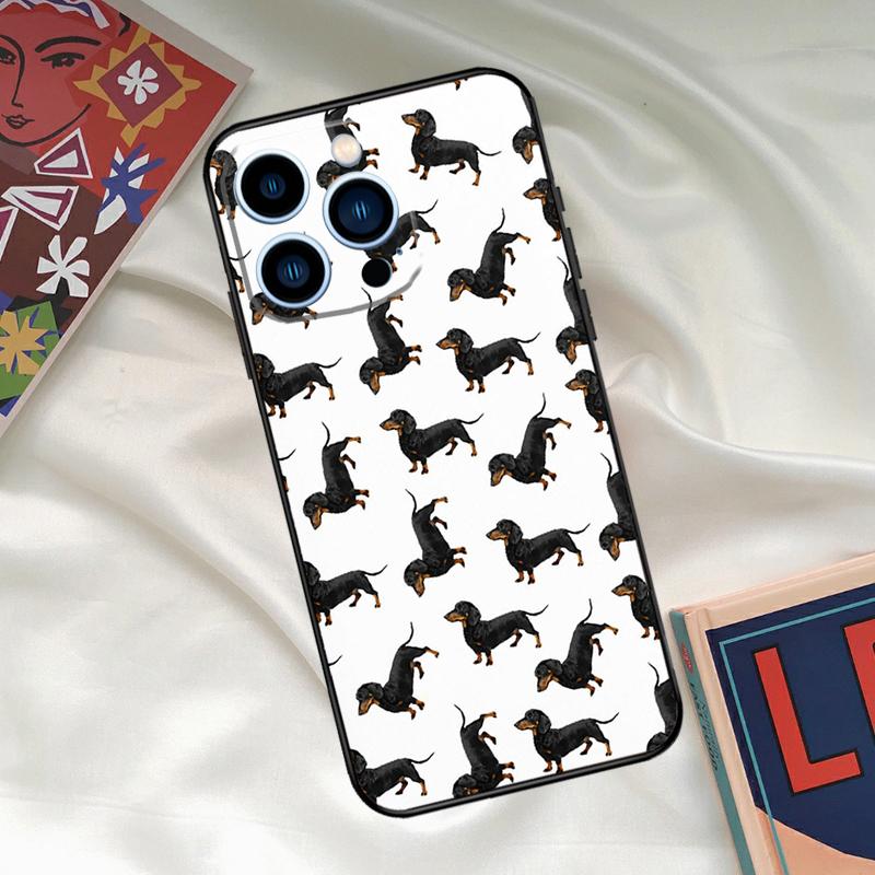 Dachshund Sausage Dog Phone Case For iPhone 16 15 14 12 11 13 17 Pro Max 15 16 Plus 13 Mini 16e 17 Air Funda Cover