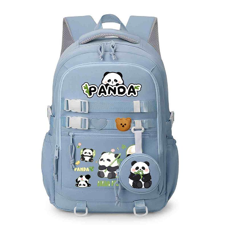 Panda Huahua 2025 New Cute Children's Schoolbag Cross-border Large-capacity Primary and Secondary School Students Lightweight Spine Protection