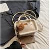 Ielgy Fashion Pillow Bag Autumn Winter Plush Portable All-Match One-Shoulder Messenger Bag