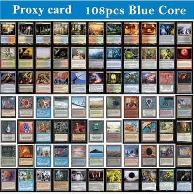 108vnt Blue Core Proxy kortelės P9 Dual Land Fetch Land Shock Lands