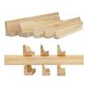 2Pcs Wooden Dominoes Rack Dominoes Tiles Holders for Mexican Train Dominoes Game