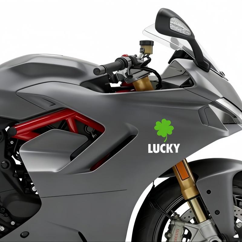2 lucky style car badge stickers, suitable for all car decoration accessories