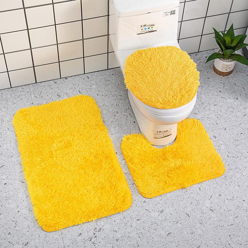 3 Teile/satz Batik-Badezimmermatten-Set Bunte rutschfeste Bad-WC-Teppiche Rechteckige U-förmige Badezimmer-Toilettenvorleger und Deckelabdeckungsset