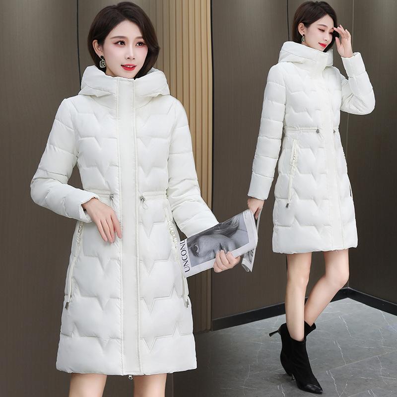 cotton-padded clothes, women's winter coats, new down cotton-padded jackets, medium and long styles, loose, thickened, waist and thin.