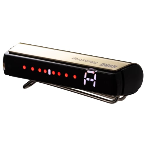 

KORG Pitchstrap Тюнер для гитары/баса, Крепится на ремень, Высокая точность }0.1 цента, Зарядка через USB, Сделано в Японии, Золотой, PST-1 GD