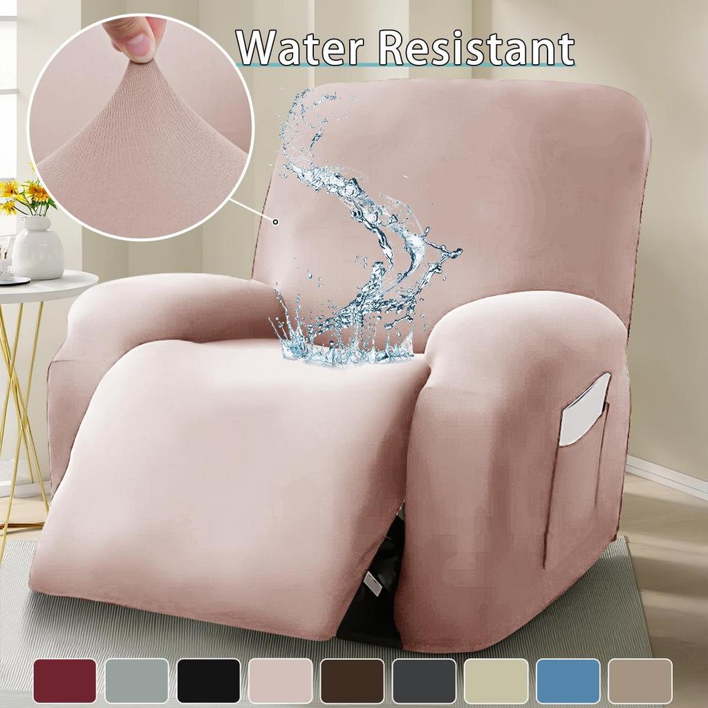 Elastic Waterproof Milk Silk Recliner Sofa Cover - Universal Fit