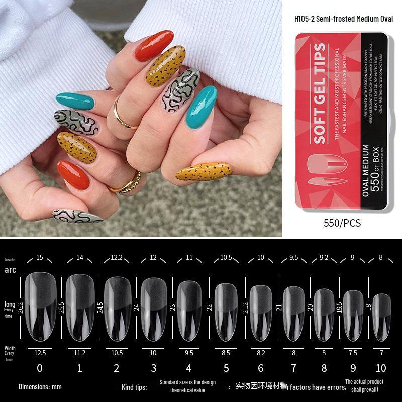 

Ультратонкие белые матовые миндалевидные типсы для ногтей - Длинные, бесшовные и не требующие опиливания