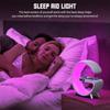 Multifunctional Alarm Clock Speaker RGB Table Lamp Ambient Light Wireless Charger APP Control LED Night Light Charging