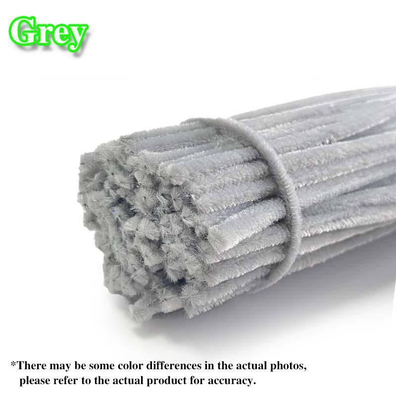 50/100Pcs Chenille Stems Colorful DIY Strips Twist Bar Anvil Wire Plush Strips Handmade Art Materials Toys DIY Craft Supplies