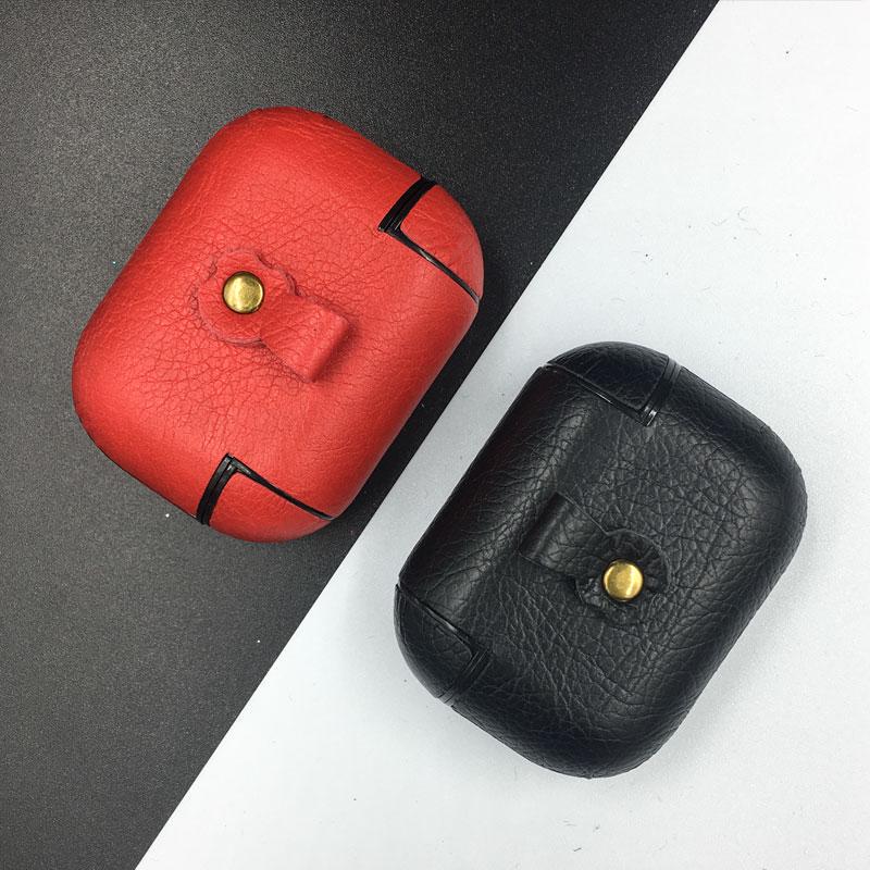 Leather PC Protection Case For Airpods Pro Bluetooth Headset Cover For Airpods Pro Accesories