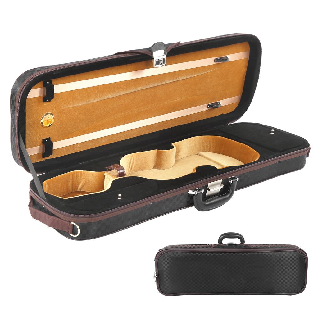 4 4 Size Professional Lighweight Violin Hard Case Waterproof Portable Violin Box with Hygrometer