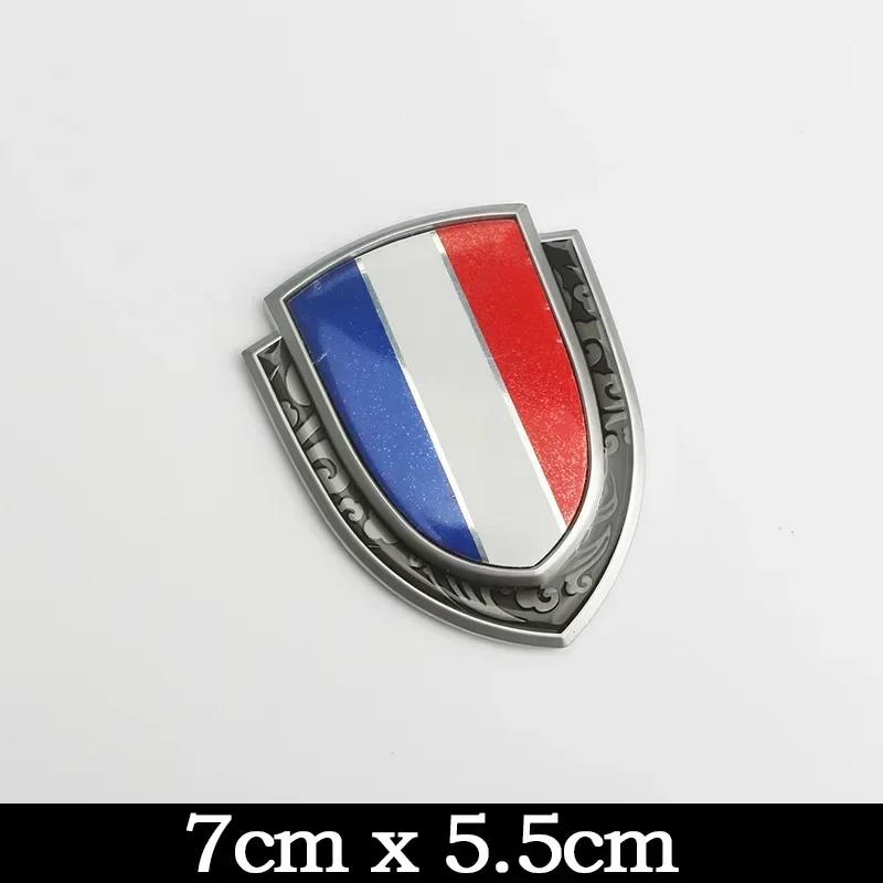Autocollant de Voiture Métallique 3D Italie France Allemagne Angleterre Amérique Drapeau Emblème Badge Décalcomanies