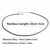 10Pcs Handmade Braided Rope Necklaces & Pendant Findings Lobster Clasp String Cord 1.5mm/2mm