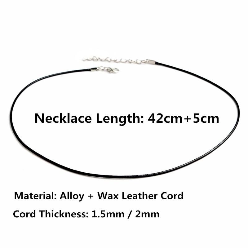 10Pcs Handmade Braided Rope Necklaces & Pendant Findings Lobster Clasp String Cord 1.5mm/2mm