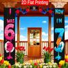 Happy 7th Birthday Door Banner Humorous Transition Age 30.48x179.83cm Indoor Outdoor Decor