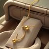 Ins Female Noble Tassel Necklace Luxurious and Tasteful Golden Saturn Bead Necklaces Hot Selling Adjustable Jewelry