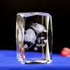 Creative Single Rose Embossed Pattern Valentine's Day Crystal Decor Home Living Room Office Decoration Gift Reward, 50x80MM, 1Pc