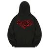 Khb0026 Roseblood Fleece-Lined Hoodie - Black