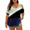 Women's Fashionable Short Sleeve Elegant Commuting And Casual Top