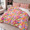 Care Bears 3Pcs Bedding Set Duvet Cover With Two Pillowcases For Bedroom Home Decoration
