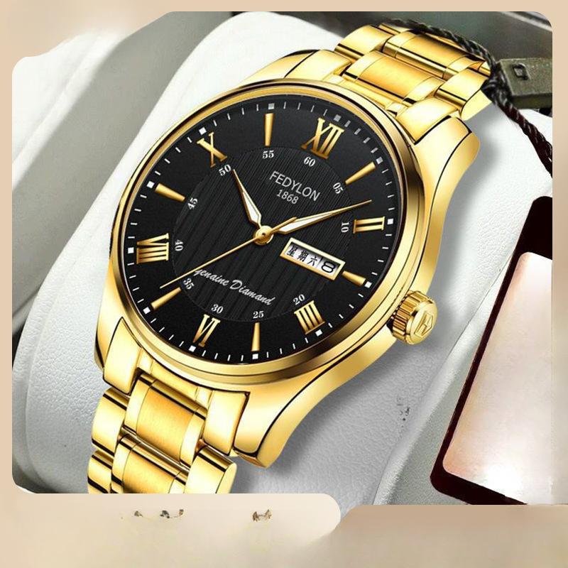 Ceasuri bărbătești noi, sport, cuarț, impermeabile și la modă, curea din oțel luminoasă, ceas bărbătesc, non-mecanic