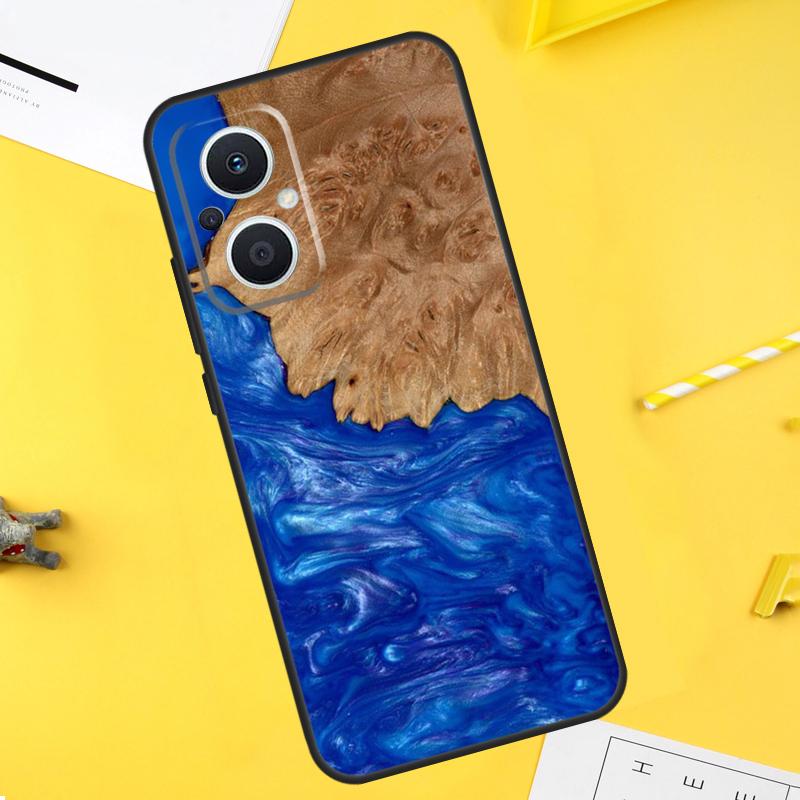 Wood Resin Pattern For OPPO Reno 7 8 Lite 8T 14F 13F 11F 12F 10 11 12 13 14 Pro OPPO Find X5 X6 X8 X9 Pro Case