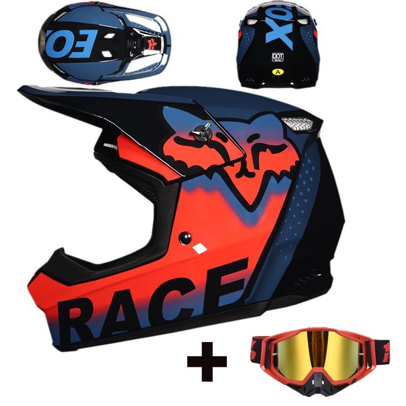 Motorcycle Helmet Children Off Road Helmet Bike Downhill Am Dh Cross Helmet Capacete Motocross Casco Three piece gift set Motor