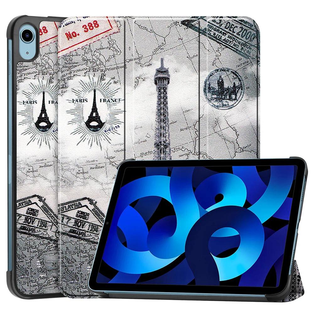 Case For Apple iPad 10th 2022 10.9 Inch PU Flip Stand Cover For Apple iPad 10th 2022 10.9 Inch Tablet Case Funda