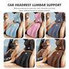 Car Seat Headrest Lumbar Support Neck Pillow Soft Waist Cushion For Volkswagen VW Golf Polo 4 5 6 Passat B5 B6 B7 CC Jetta Ws0
