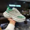 Summer new woven casual shoes platform mesh breathable dad shoes bm