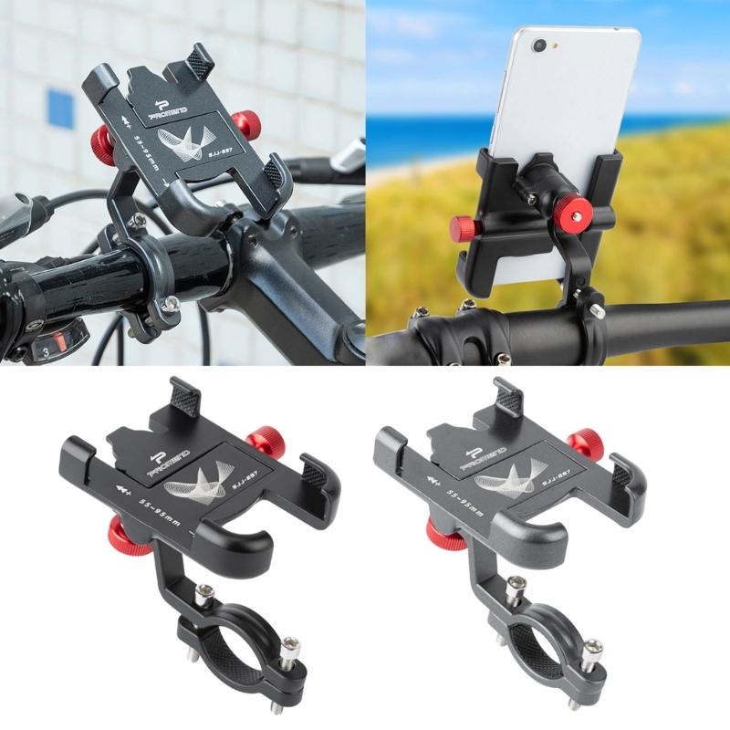 Verstellbare Fahrrad-Handyhalterung Ständer Rutschfest Universal Fahrrad Motorräder Lenker Handyhalterung Clip Einfach zu installieren