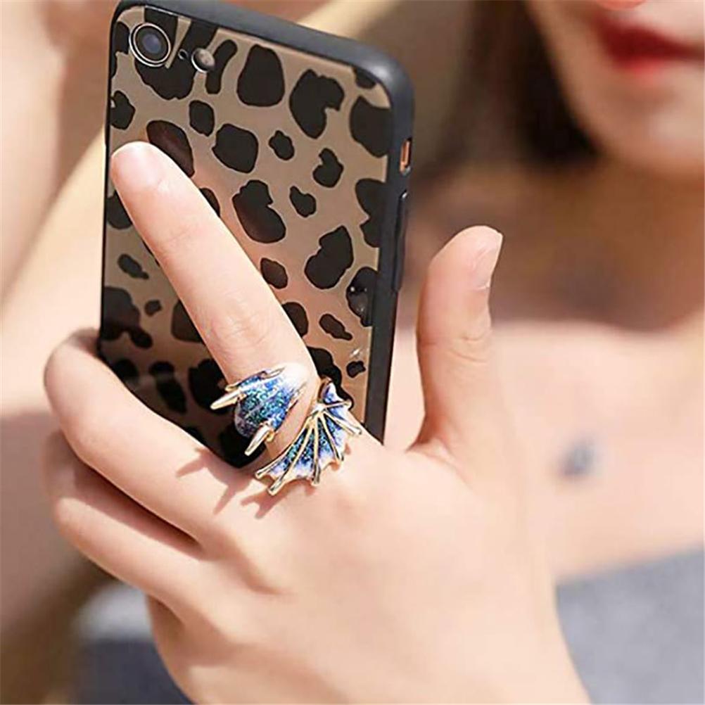 5 Stück Ringe für Damen Topas Drachenring Offene Ringe Verstellbar Gothic Drachenringe für Damen Herren