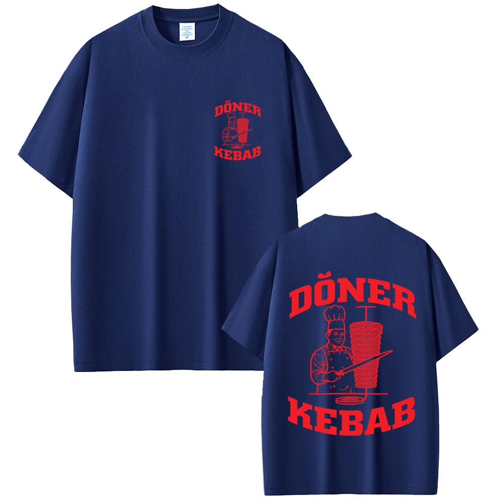 

Doner Kebab Funny Graphic Tshirt Unisex Women Gothic Harajuku Summer Streetwear Unisexs Pure Cotton Oversized Short Sleeve T Shirts 2XL