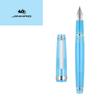 Luxury Jinhao 82 Peacock Blue Fountain Pen Acrylic Pen Spin Golden EF F Nib Business Office School Supplies Writing Ink Pen