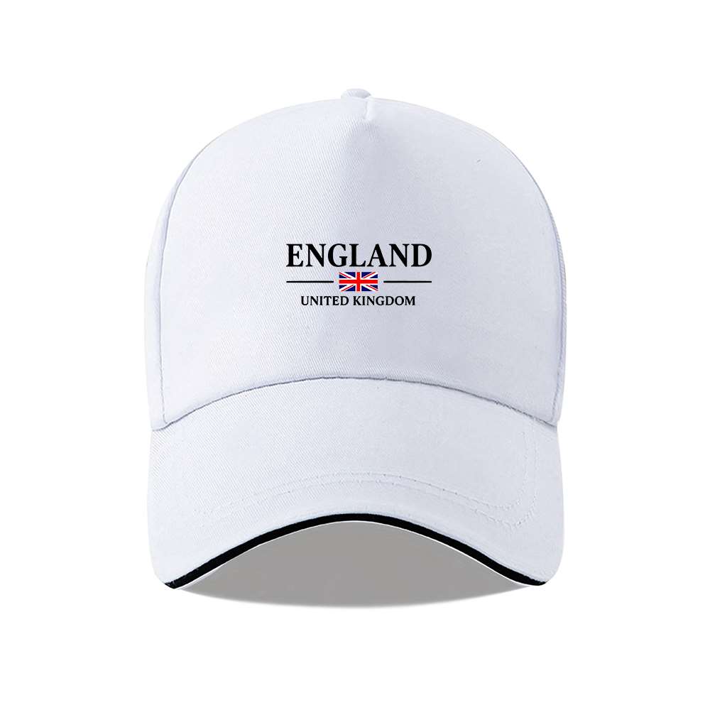 1pc England Flag Baseball Cap for  Adjustable Lightweight British National Emblem Hat with England Map  Union Jack Logo