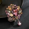 Retro Leaf Brooch - Elegant and Graceful Crystal Brooch with Luxury and Sophistication Touch for Women