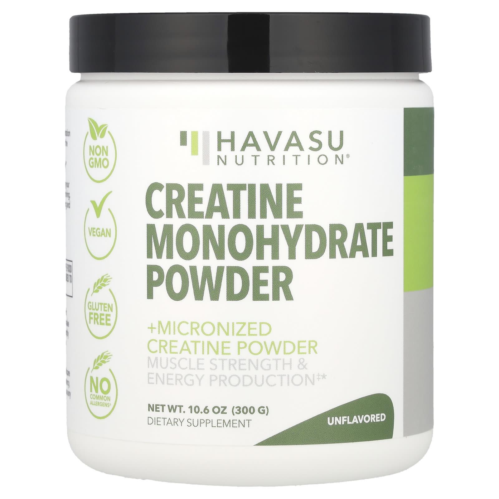 

Havasu Nutrition, Creatine Monohydrate Powder, Unflavored, 10.06 oz (300 g)