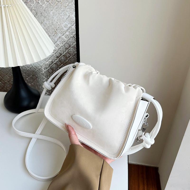 Stylish 2024 Small Shoulder Bag With Drawstring Closure And Interior Phone Pocket