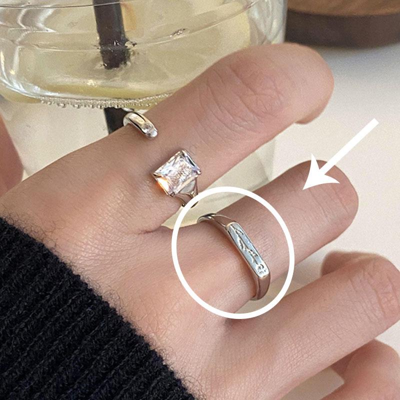 Pearl Bunny Ring Hepburn Style Fashion Metal Enamel Index Finger Ring Niche Design High-end Ring