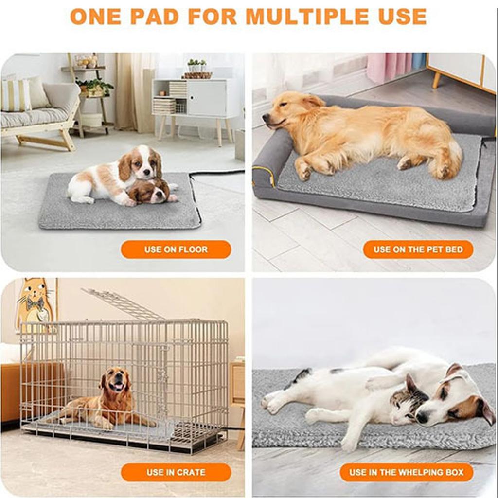 Self Heating Pad for Pet Self Heating Mat Self-heating Pet Pad for Cats Dogs - Washable Super Soft for Small