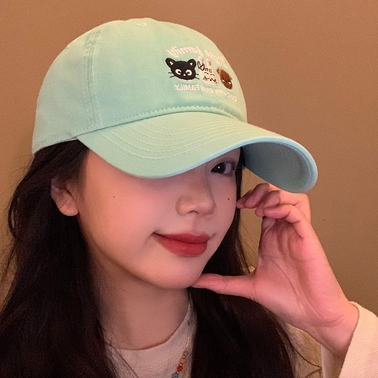 Stylish Green Embroidered Baseball Cap For Women And Men Adjustable Size Perfect For Spring