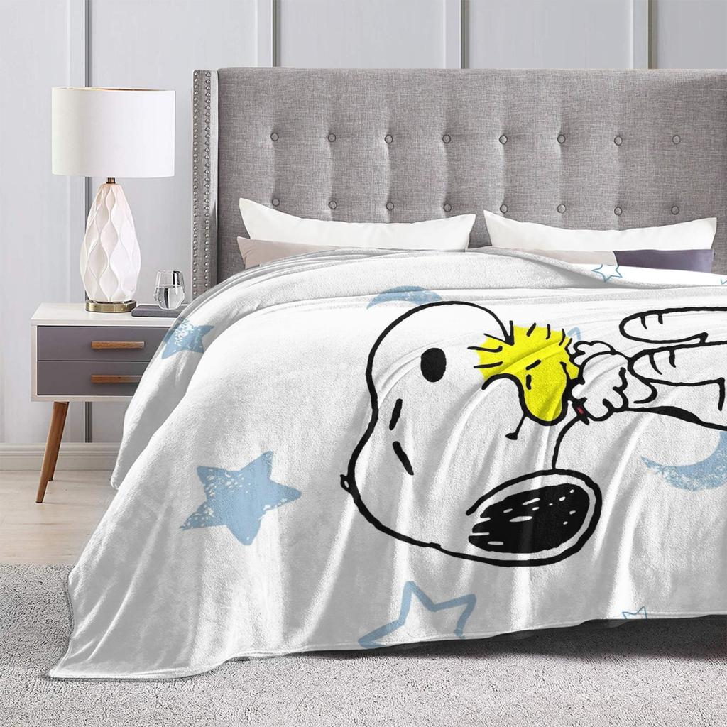 Snoopys Woodstock Fleece Throw Blankets Blankets for Bed Couch Warm Bedding Throws,